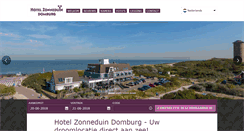 Desktop Screenshot of hotelzonneduin.nl